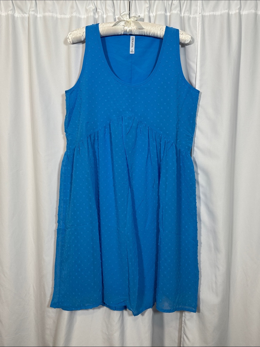 Zenana Electric Blue Sleeveless Mini Dress